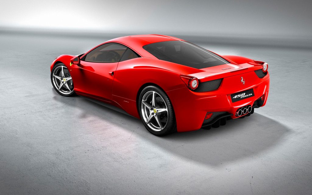 Sexy Red Ferrari Italia Car Fhd Wallpaper