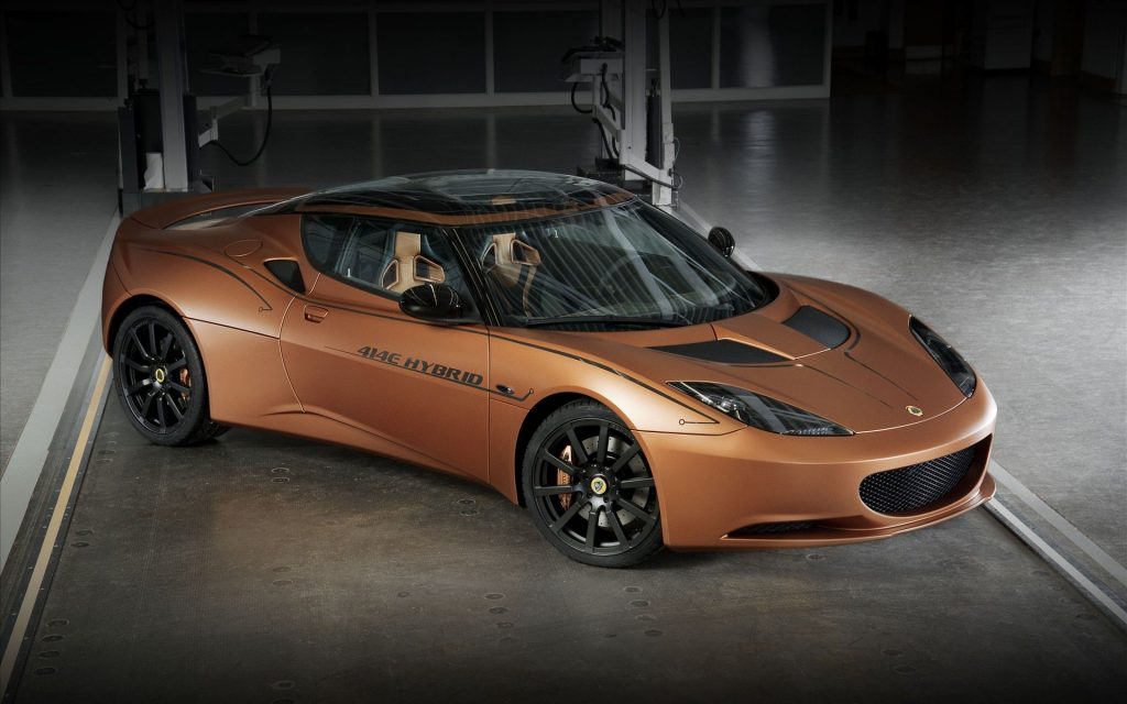 Shiny Nut Brown Color 2010 Lotus Evora 414e Hybrid Fhd Wallpaper