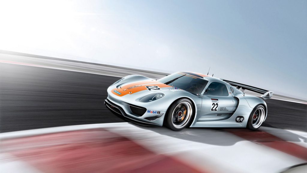 Sleek Speed Race Rider Porsche 918 Rsr Fhd Wallpaper