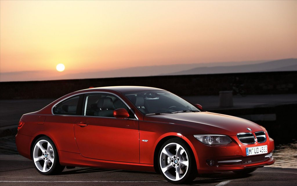 Sparkling Red 2011 Bmw Series 3 Coupe Fhd Wallpaper