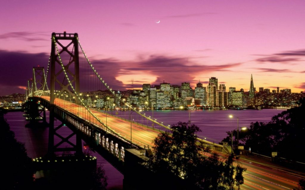 Sparkling San Francisco Bridge California Fhd Wallpaper