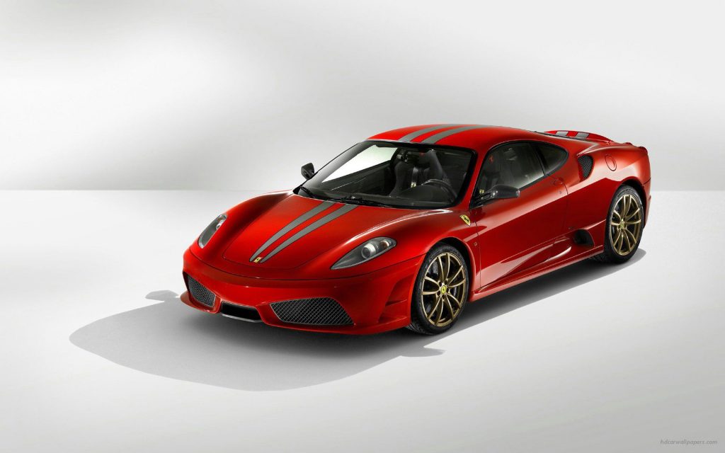 Spectacular Red Ferrari F430 Scuderia Fhd Wallpaper