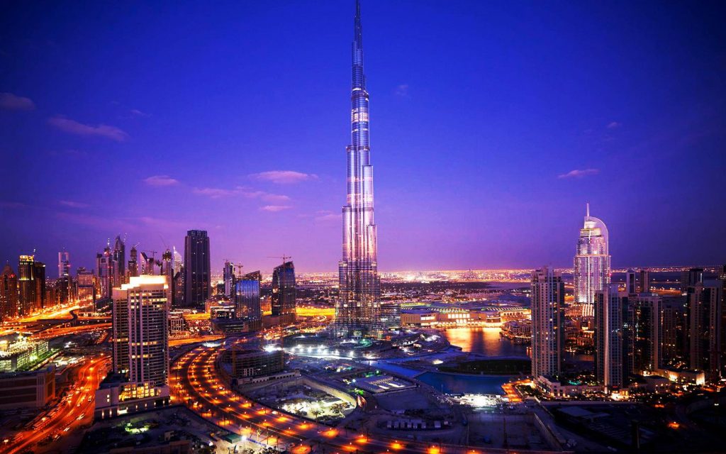 Spectacular View Burj Khalifa Tower Dubai Hd Wallpaper