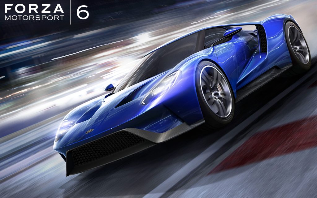 Speedy Blue Ford Gt Forza Motorsport 6 Fhd Wallpaper