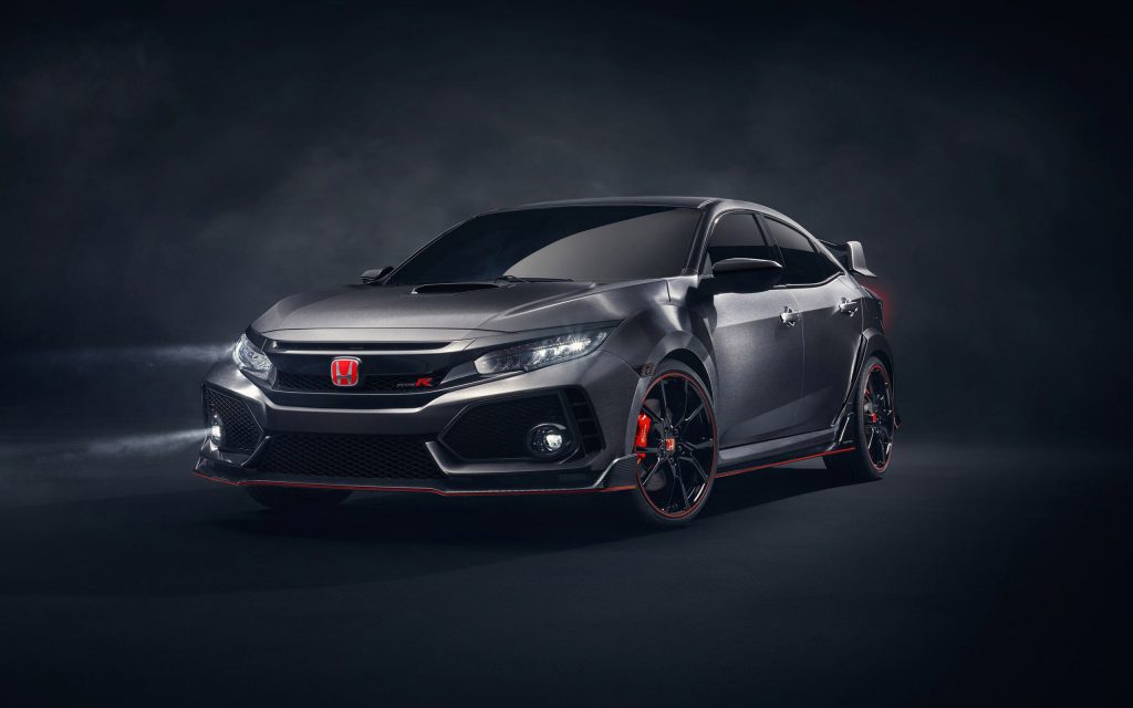 Stunning Black 2017 Honda Civic Type R 1 Fhd Wallpaper