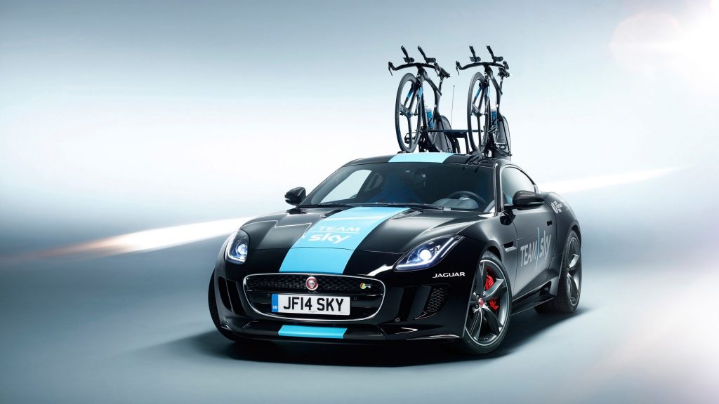 Stunning Black Jaguar F Type Coupe Tour De France 2014 Fhd Wallpaper