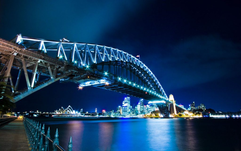 Stunning Colourful Sydney Harbour Bridge Fhd Wallpaper