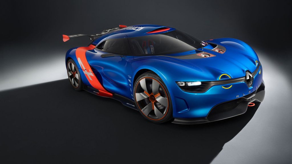 Stunning Dark Blue Renault Alpine A110 50 2012 Fhd Wallpaper