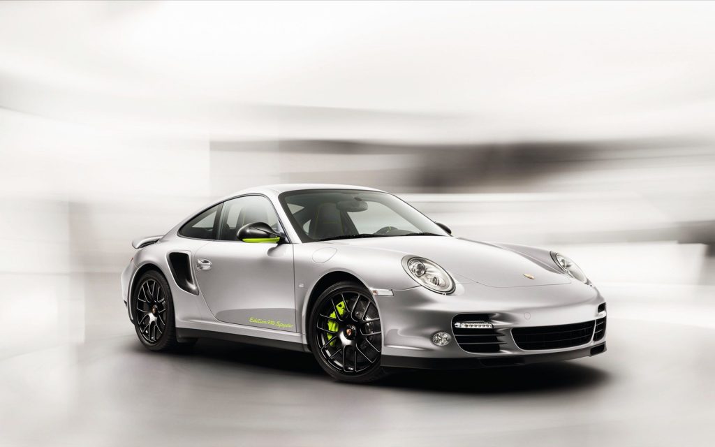 Stunning Polished White Porsche 911 Turbo Spyder Fhd Wallpaper