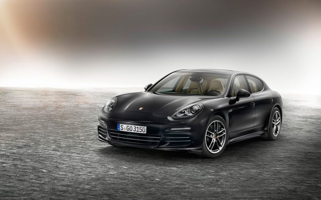 Stylish Black 2015 Porsche Panamera Edition Fhd Wallpaper