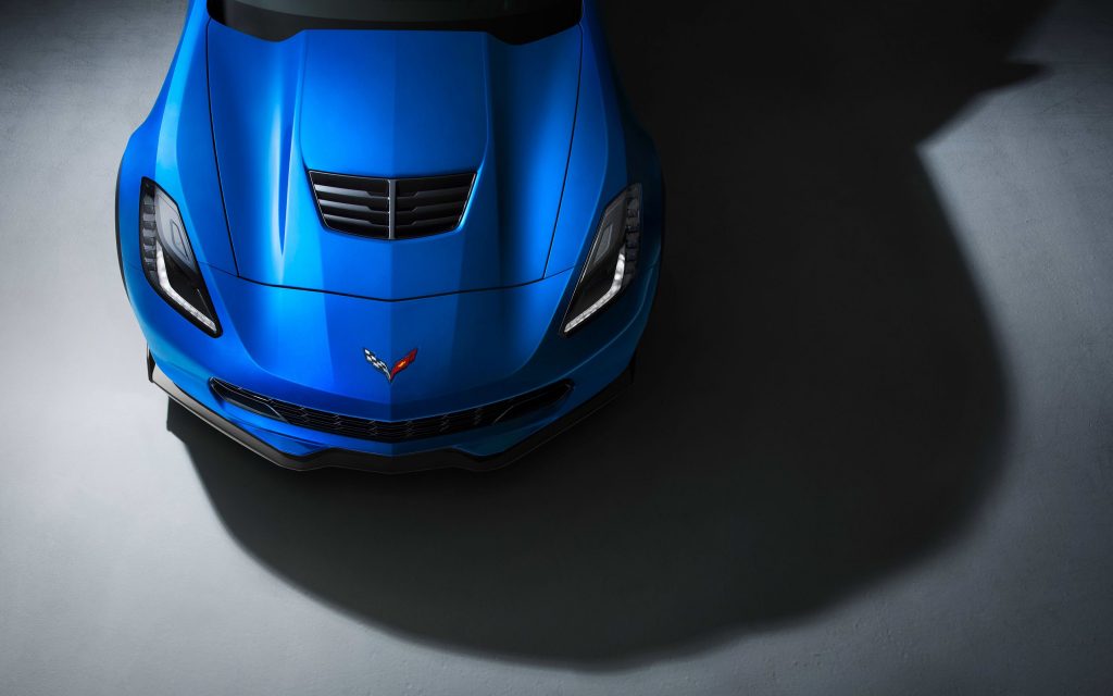 Stylish Blue 2015 Corvette Z06 Supercar Fhd Wallpaper