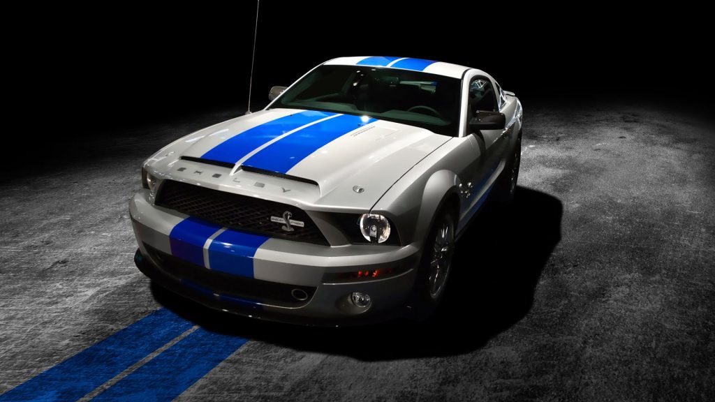 Stylish Blue Graphics Ford Mustang Shelby Gt500 2013 Fhd Wallpaper