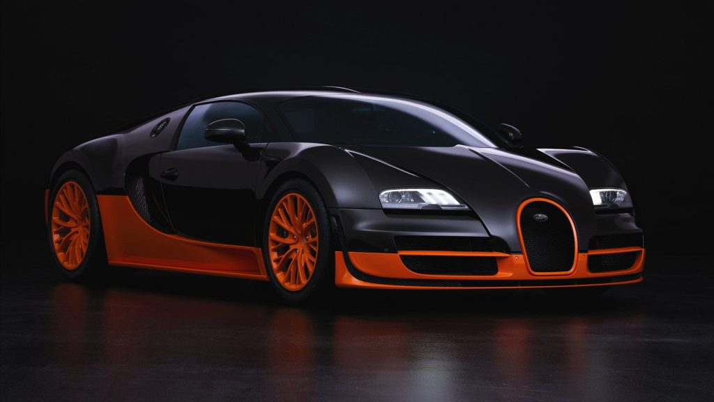 Stylish Bugatti Veyron Sports Car Fhd Wallpaper