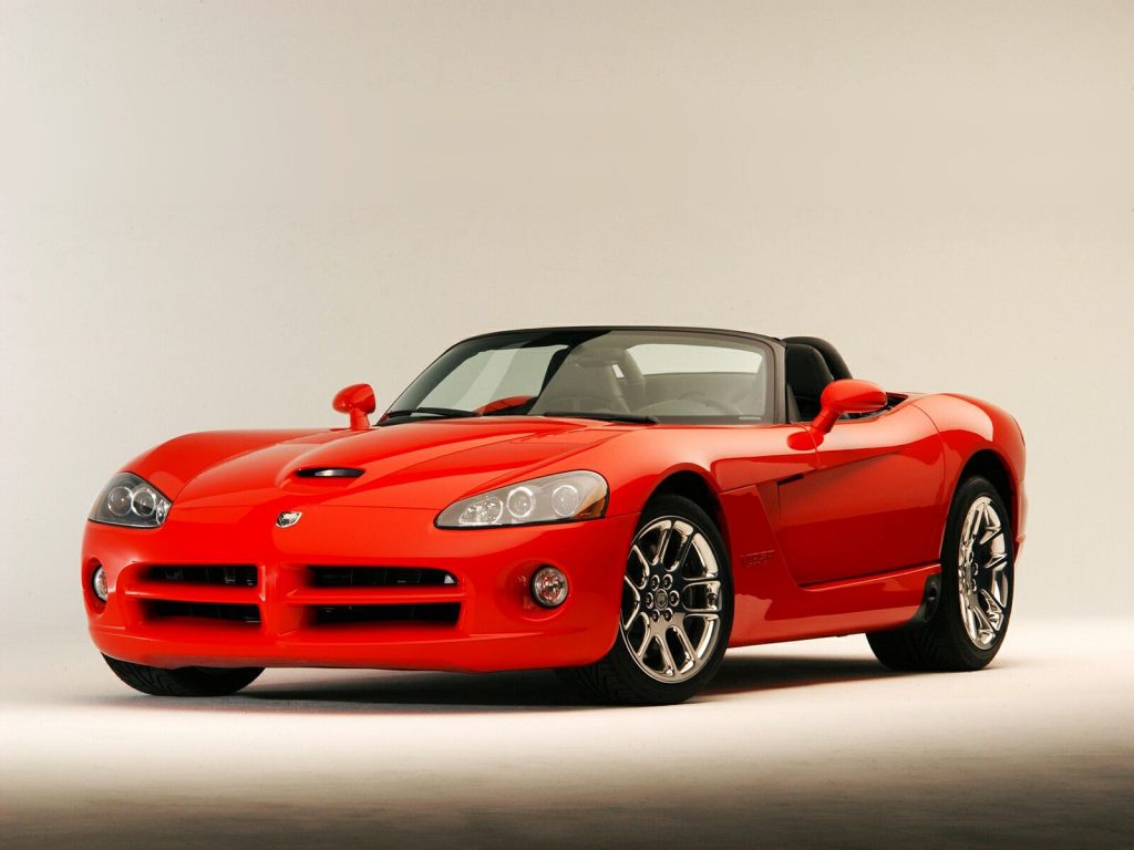 Stylish Red Convertables Dodge Viper Hd Wallpaper