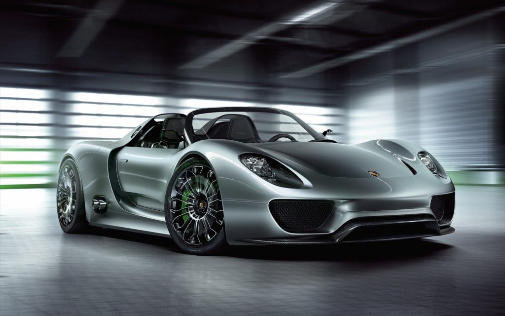 Stylish Silver 2011 Porsche 918 Spyder Fhd Wallpaper