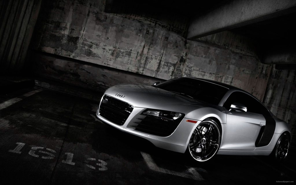 Stylish White Audi R8 Hd Fhd Wallpaper