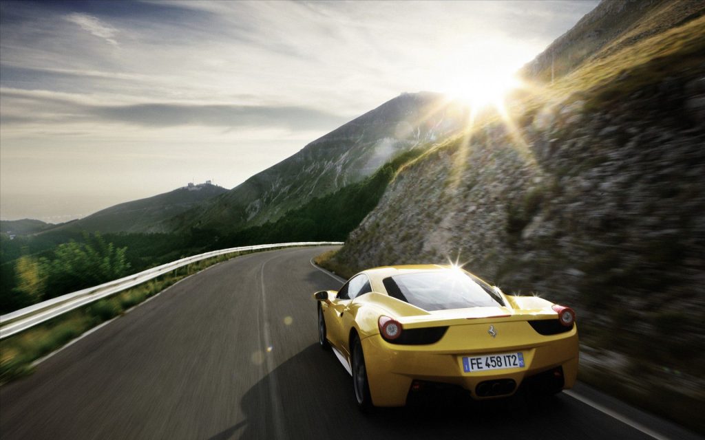 Super Fast Yellow Ferrari 458 Italia Supercar 5 Fhd Wallpaper