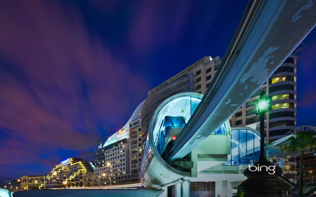 Unimaginable Monorail Darling Harbour Sydney Fhd Wallpaper