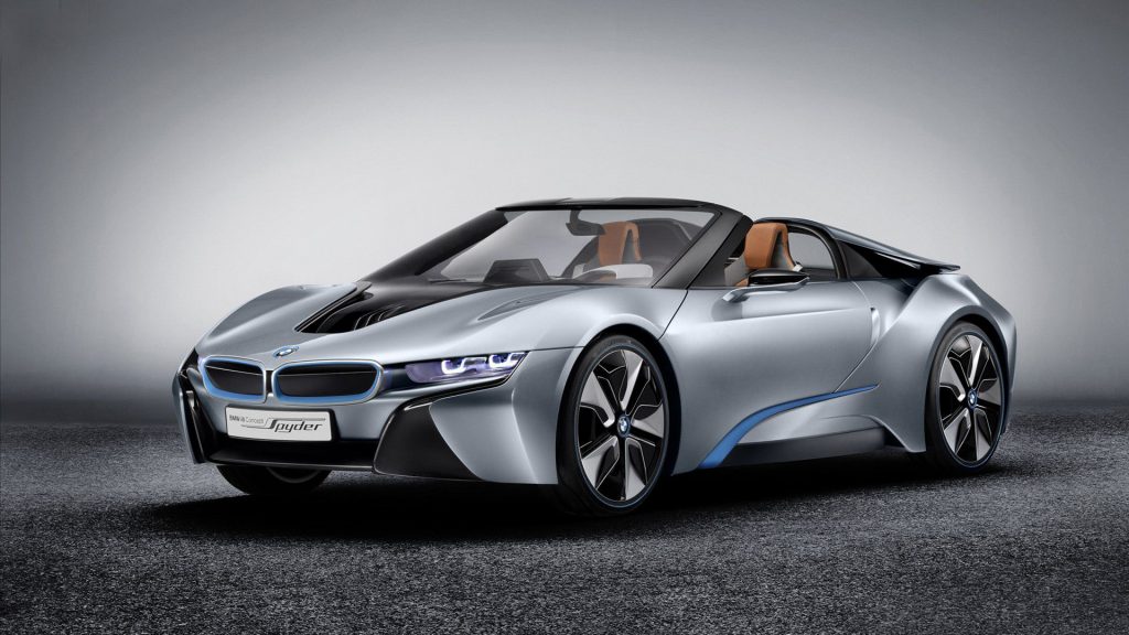 Unique 3d View Bmw I8 Spyder Fhd Wallpaper