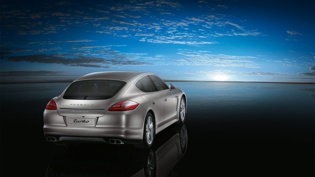 Unique Back View Porsche Panamera Turbo 2 Fhd Wallpaper