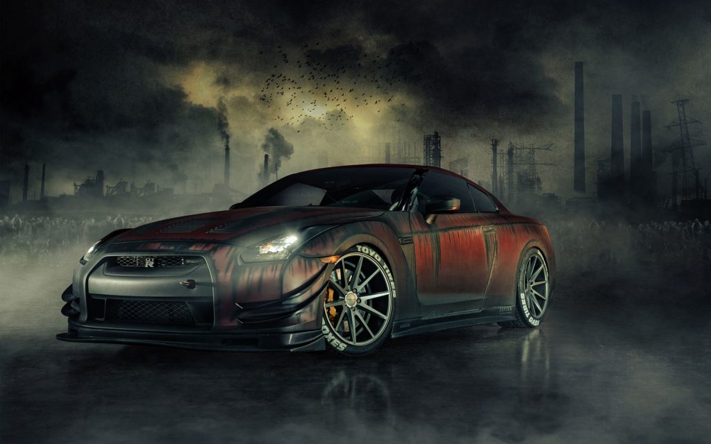 Unique Nissan Gtr R35 Zombie Killer 1 Fhd Wallpaper