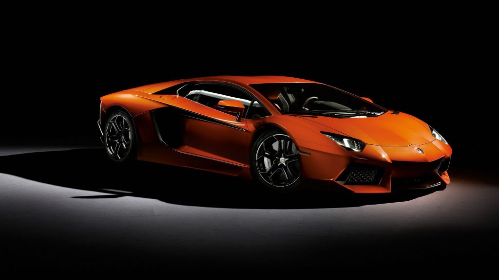 Very Effective Lamborghini Aventador Orange Fhd Wallpaper