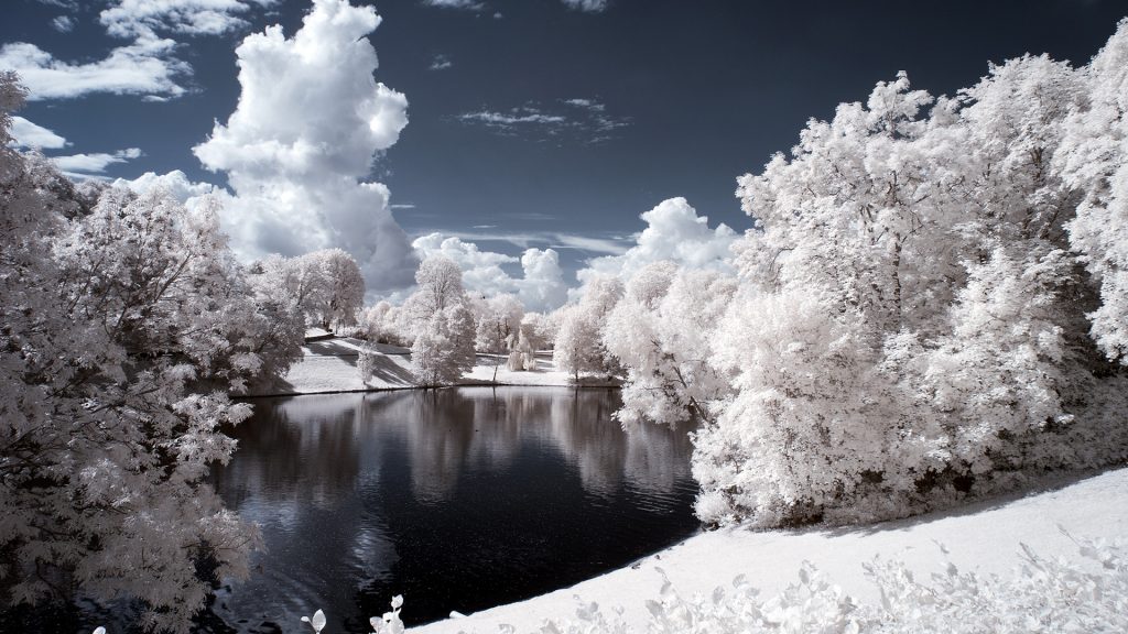 Vigeland Sculpture Park In Winter Season Fhd Wallpaper