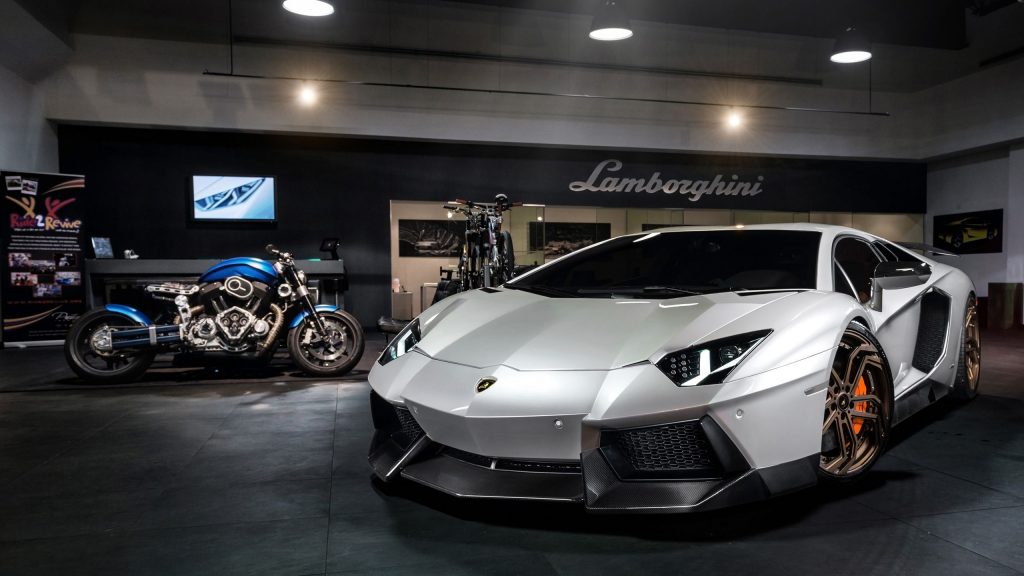 White Luxuriant 2014 Lamborghini Aventador Novitec Torado Fhd Wallpaper