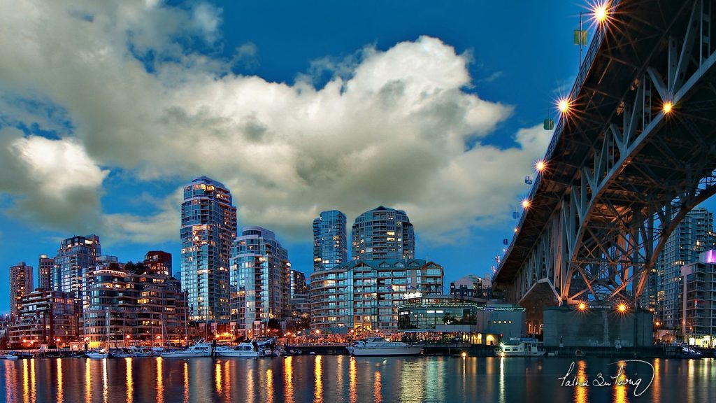 Wonderful Granville Island Night City Fhd Wallpaper