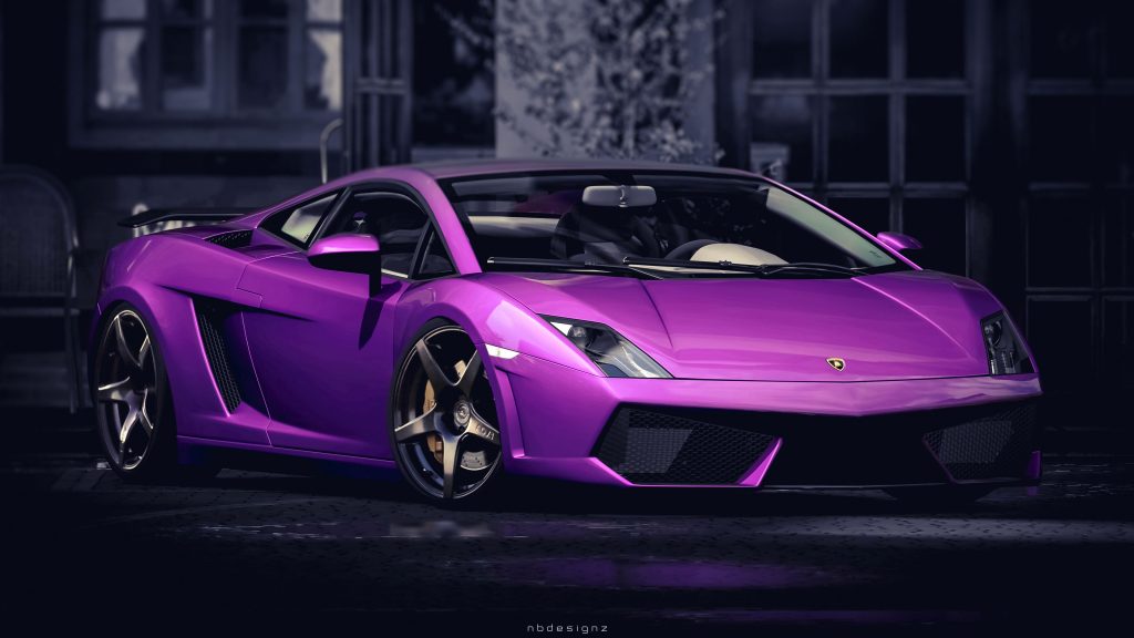 Wonderful Purple Lamborghini Gallardo Stylish Car Uhd 4k Wallpaper