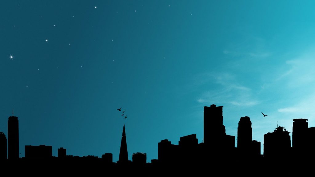 Wonderous City Night Skyline View Fhd Wallpaper