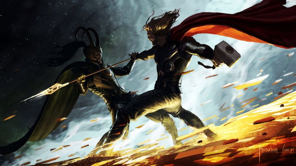 2011 Thor Movie Fight Scene Fhd Wallpaper