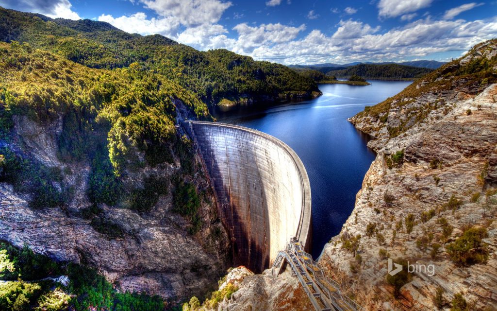 Amazing Gordon Dam Tasmania Australia Fhd Wallpaper