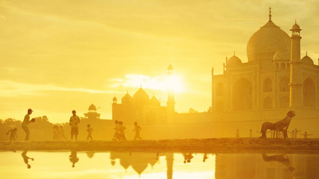 Awesome Sunset Taj Mahal Fhd Wallpaper