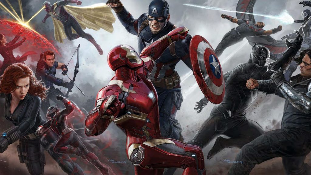 Beautiful Art Work Captain America Civil War Fhd Wallpaper