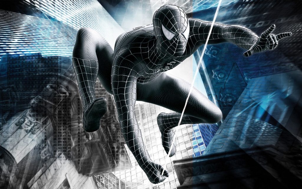 Black White Spider Man 3 Fhd Wallpaper