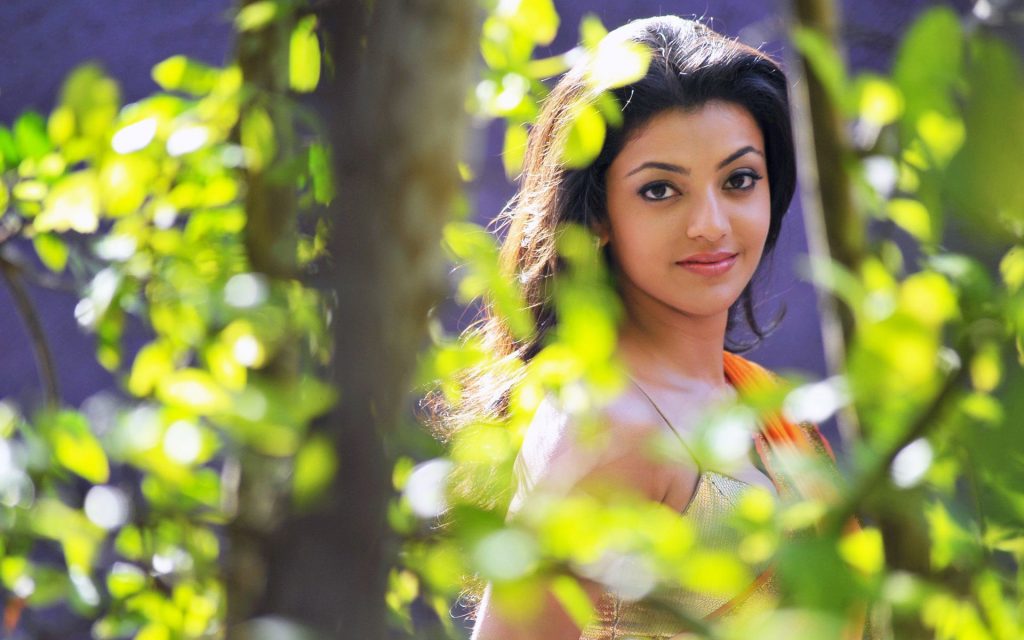 Blooming Kajal Agarwal Fhd Wallpaper