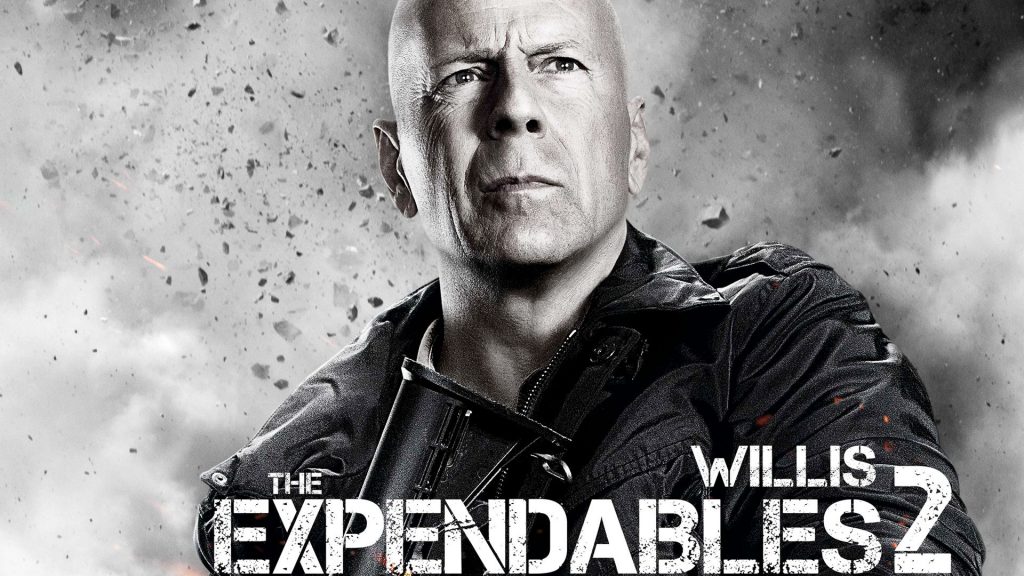 Bruce Willis In Expendables 2 Fhd Movie Poster Wallpaper