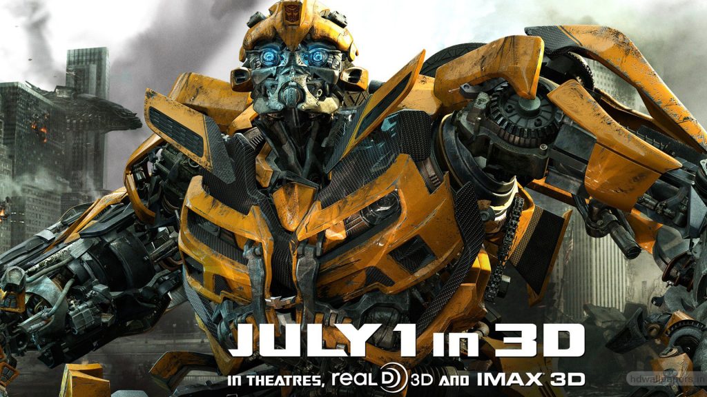 Bumblebee In New Transformers 3 Movie Poster Fhd Wallpaper