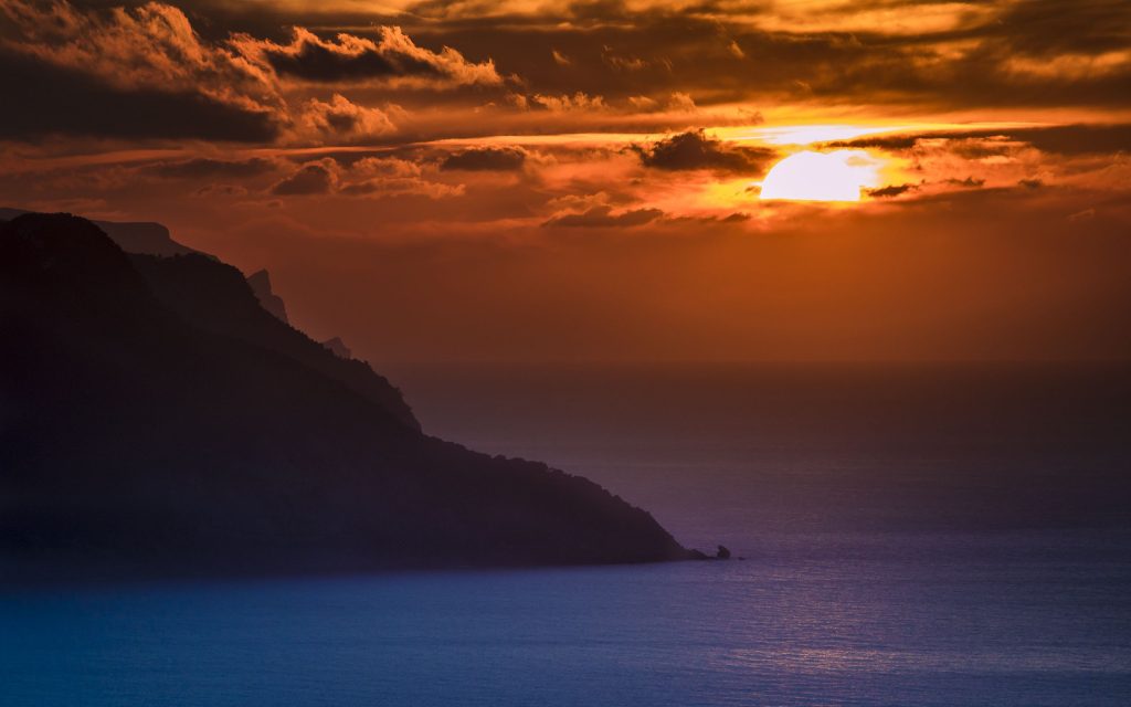 Calm Ocean Sunset Pics Fhd Wallpaper
