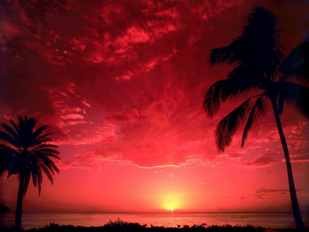 Colorful South Pacific Sunset Hd Wallpaper
