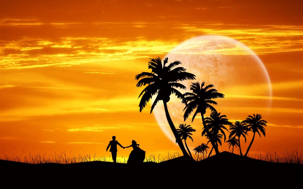 Couple Evening Dance Fhd Wallpaper