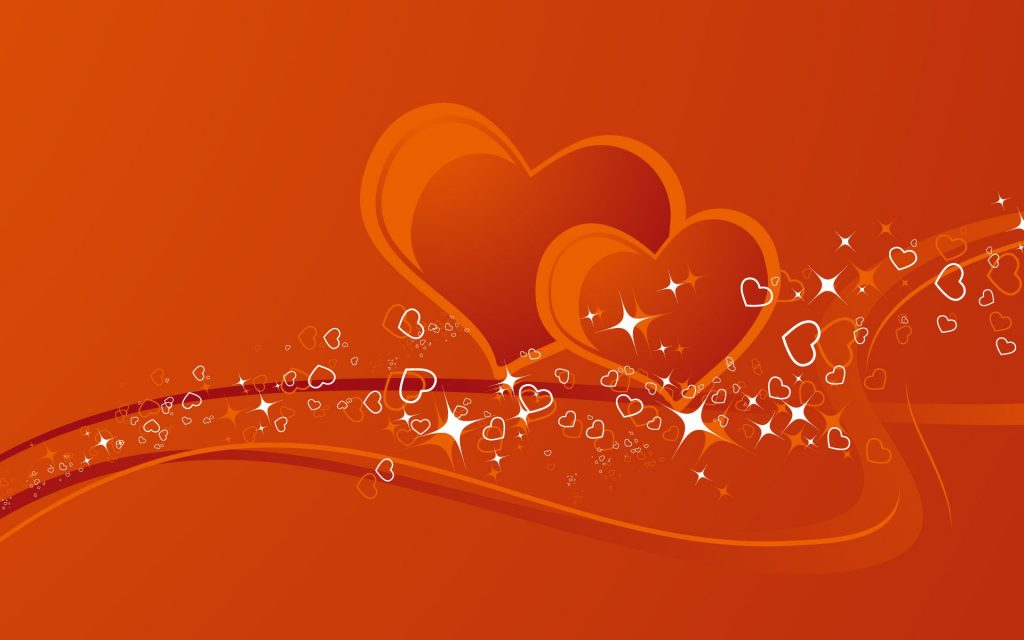 Couple Hearts Love Abstracts Fhd Wallpaper
