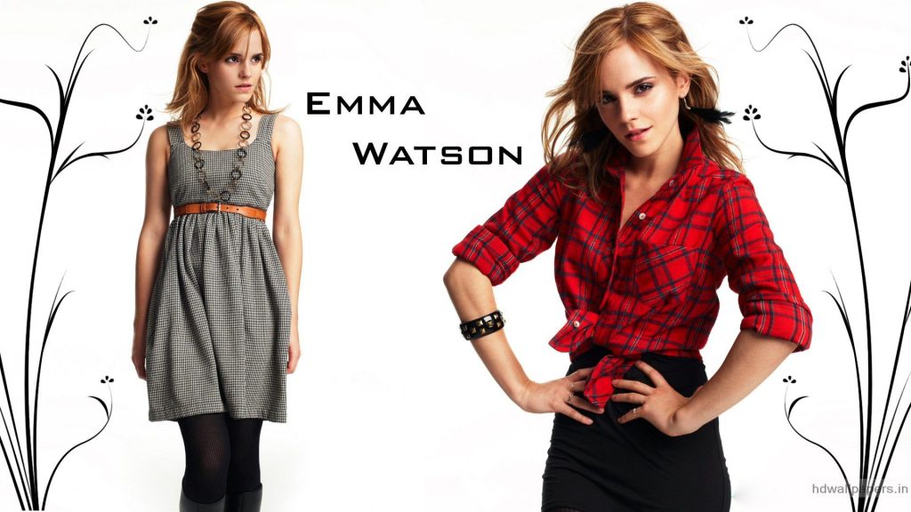 Emma Watson Stylish Desktop Fhd Wallpaper