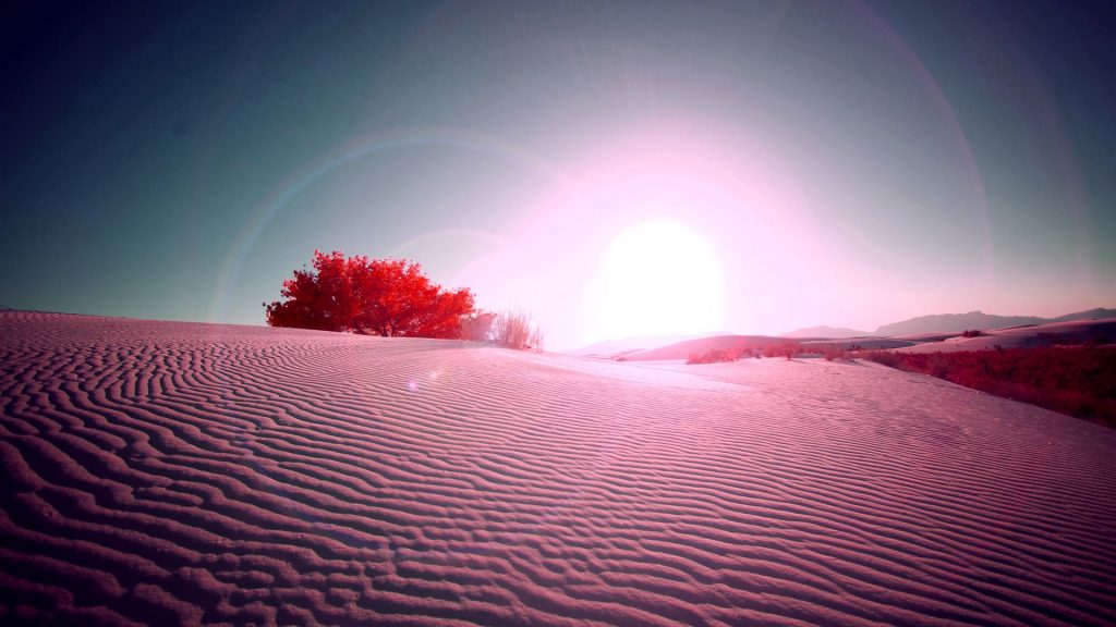 Gorgeous Desert Flare In Pink Fhd Wallpaper