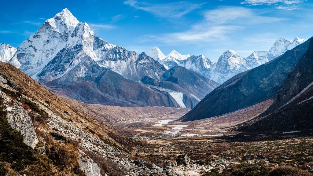 Grand Ama Dablam Himalaya Mountains Fhd Wallpaper