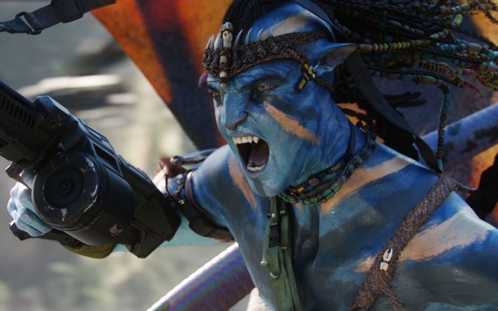 Jake Sully In War Avatar Movie Scene Hd Wallpaper