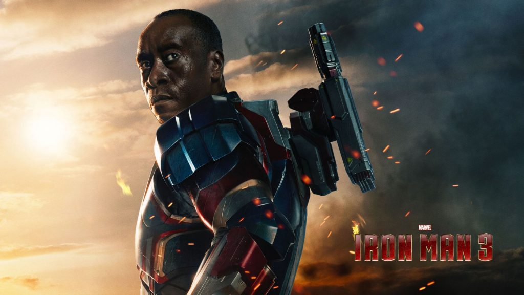 James Rhodes In Iron Man Movie Banner Fhd Wallpaper
