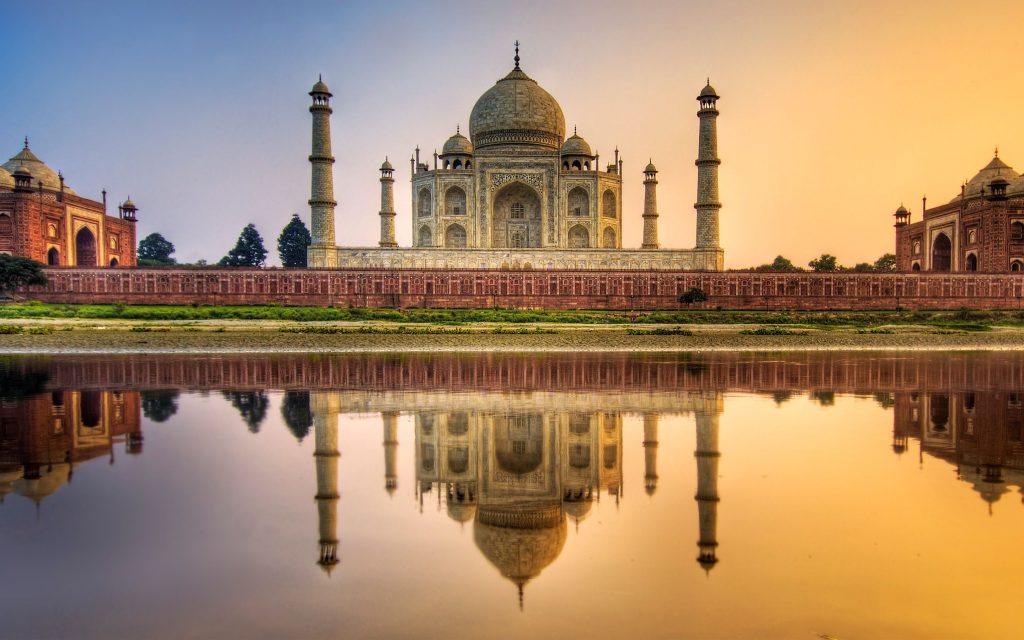 Lovely Taj Mahal India Hdr Fhd Wallpaper
