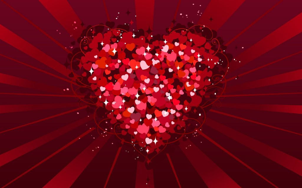 Millions Of Hearts In Love Fhd Wallpaper